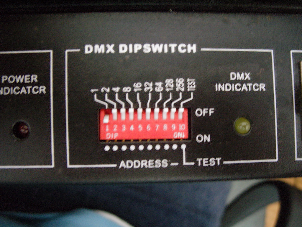 Dmx Address Dip Switch Chart