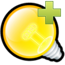 Logo based on bulb icon by deleket